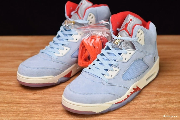 Cheap TB Trophy Air Jordan Room JSP 5 Ice x Blue CI1899-400 0815